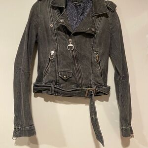 Vintage Y2K Miss Sixty Denim Motorcycle Jacket